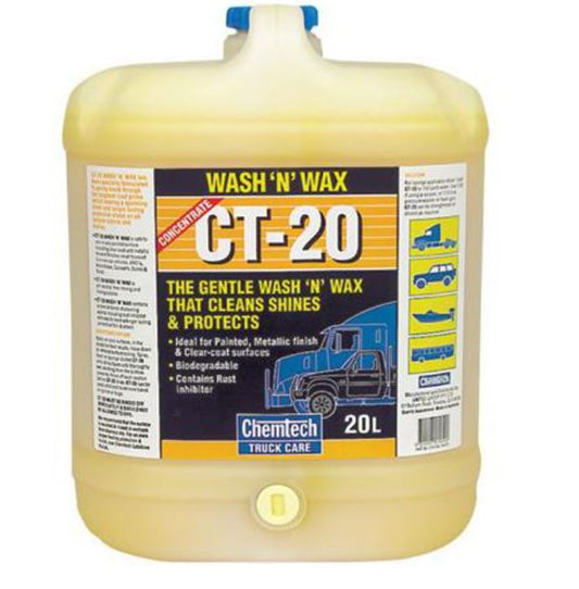 Chemtech CT20 Wash n Wax 20L CT20-20L Wash N Wax Chemtech
