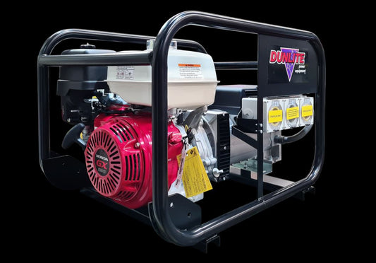 Dunlite 8 kVA Honda Powered generator with RCD Outlets & Sturdy Frame V2 DGUH7S-2-RCD2 Generator Dunlite Power Equipment