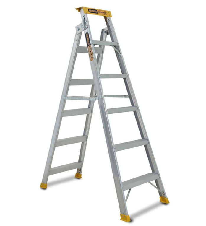 Gorilla Dual Purpose Pro-Lite 6 Step Aluminium Ladder 6 -11 FT 150kg DM006-PRO Ladder Gorilla Hartman Group