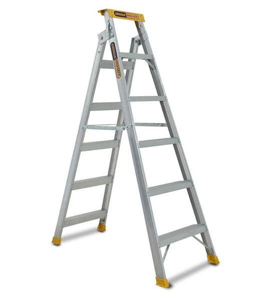 Gorilla Dual Purpose Pro-Lite 6 Step Aluminium Ladder 6 -11 FT 150kg DM006-PRO Ladder Gorilla Hartman Group