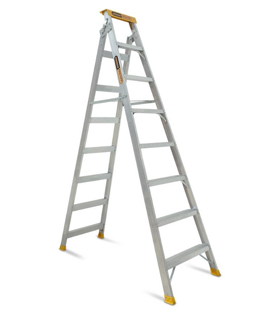 Gorilla Dual Purpose Pro-Lite 8 Step Aluminium Ladder 8-15FT 150kg DM008-PRO Ladder Gorilla Hartman Group