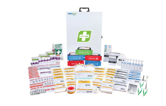 FastAid R4 Industra Medic First Aid Kit, Metal Wall Mount FAR4I10 First Aid FastAid
