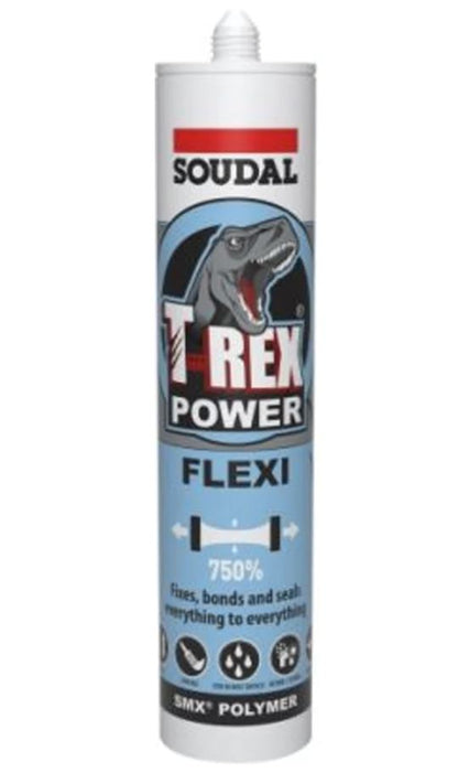Soudal T-Rex Power Flexi 290ml x 12 137415 137369 Adhesive Soudal