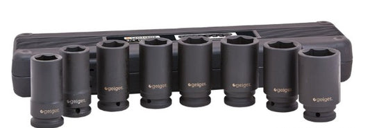 Geiger 3/4" Drive Metric Socket Set (8pc) GX834SSM Socket Set Geiger