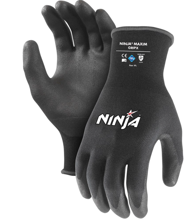 Ninja HPT GripX Gloves Black Sizes S to 2XL NIGRPXHPTBK00 Gloves Ninja