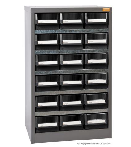 Geiger 18 Drawer HD Parts Cabinet HD318 Parts Cabinet Geiger