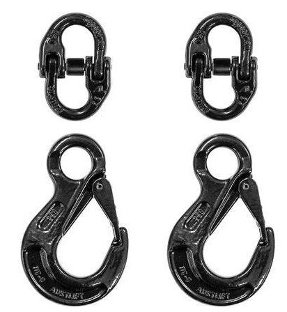 Austlift  G80 Vehicle Chain Safety Hook Set 10mm Black 103510B