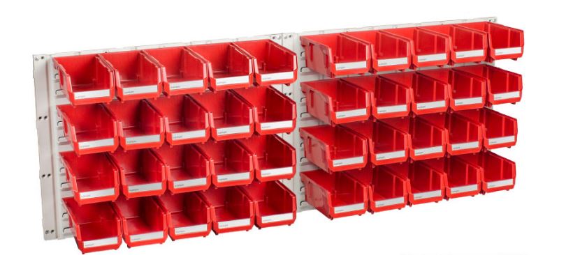 Geiger HB Hanging Panel 40 Bin Kit (RED) HP1KITR Hanging Panel Geiger
