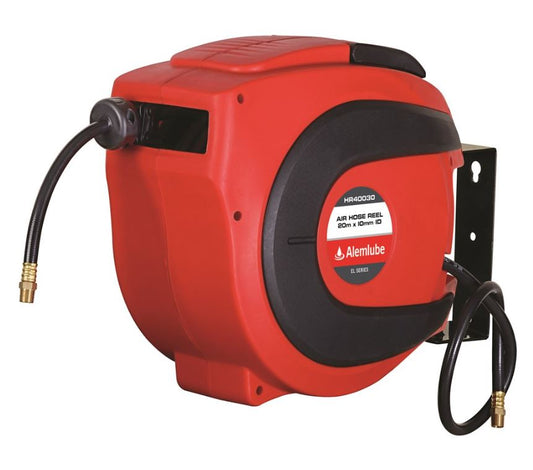 Alemlube EL Series Air Hose Reel 3/8" x 20M HR40030 Air Hose Reel Alemlube