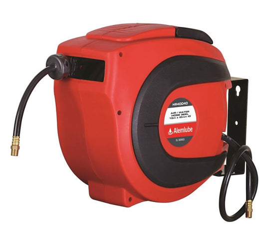 Alemlube EL Series Air Hose Reel 1/2" x 15M HR40040 Air Hose Reel Alemlube