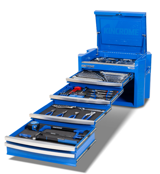 Kincrome CONTOUR Chest Tool Kit 238 Piece 5 Drawer 29" Blue K1941 Tool Box Kincrome