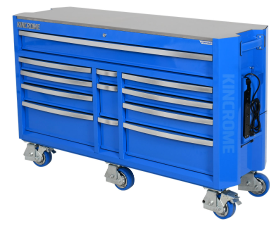 Kincrome CONTOUR Trolley Tool Kit 454 Piece 12 Drawer 60" Blue K1968 Tool Box Kincrome