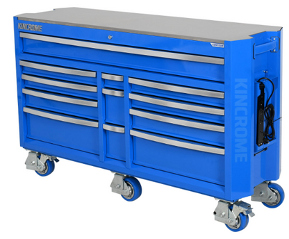 Kincrome CONTOUR Trolley Tool Kit 454 Piece 12 Drawer 60" Blue K1968 Tool Box Kincrome