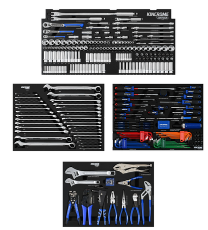 Kincrome CONTOUR Workshop Tool Kit 475 Piece 17 Drawer 42" Black K1970B Tool Box Kincrome