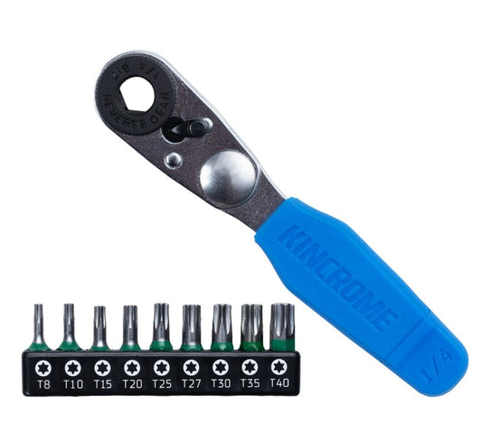 Kincrome Mini Ratchet TORX Bit Set 10 Piece K5036 Ratchet Bit Kincrome