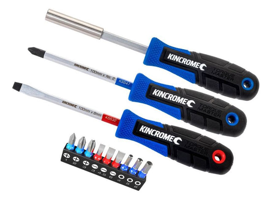 Kincrome Torquemaster Screwdriver & Bit Set 12 Piece K5516 screwdriver Kincrome