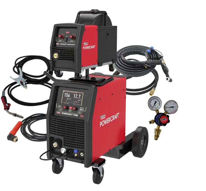 Lincoln Powercraft 250m 4-In-1 Multi Process Welder & Wire Feeder Package K69089-1P welder Lincoln Electric