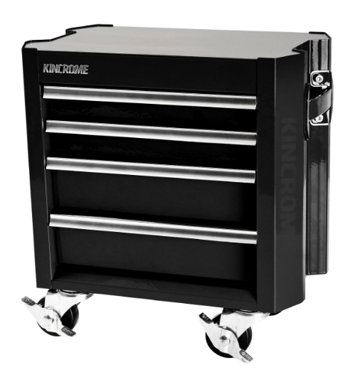Kincrome CONTOUR Mini Tool Trolley 4 Drawer 10” Black K71024B Trolley Kincrome