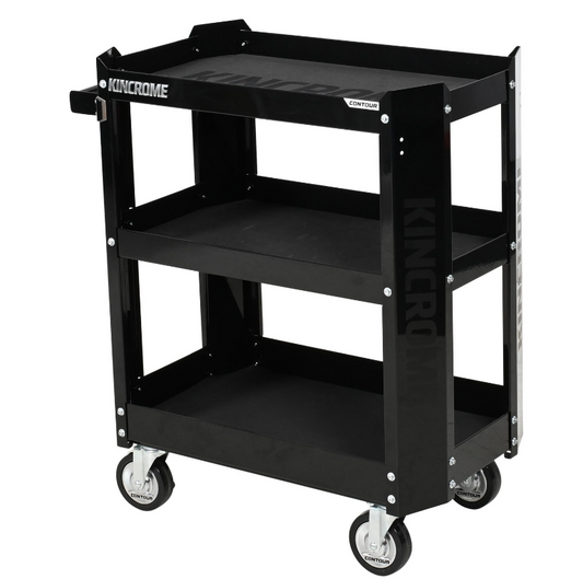 Kincrome CONTOUR Tool Cart 3 Tier 29" Black K72903B Trolley Kincrome