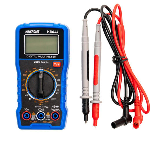 Kincrome Digital Multimeter Manual Ranging K8611 multimeter Kincrome