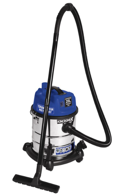 Kincrome Wet & Dry Garage Vacuum 20L 240V/1250W KP702 Vacuum Cleaner Kincrome