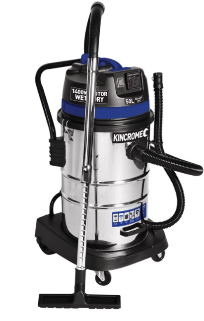Kincrome Wet & Dry Garage Vacuum 50L 240V/1400W KP704 Vacuum Cleaner Kincrome