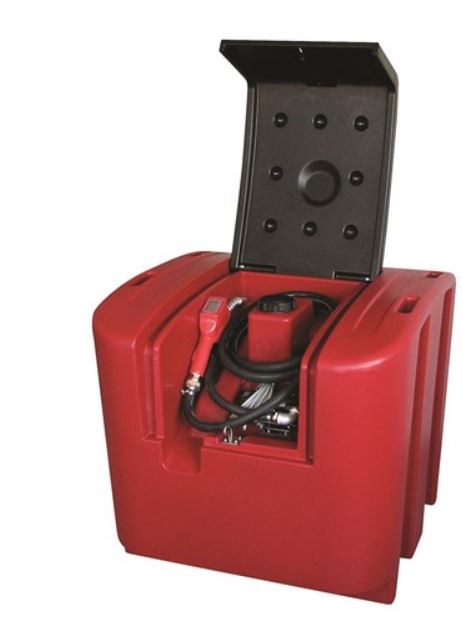 Alemlube 450L Lockable Diesel Refuelling Storage & Dispensing Kit L45040PA Diesel Pump Alemlube