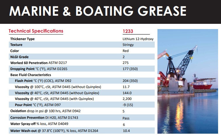 Almatek Marine & Boating Grease 450gm Tube LE 1233 grease Almatek