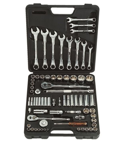 Metrinch Socket & Spanner Set 1/4", 3/8" & 1/2" Drive 71 Piece MET-0610 Spanner Set Metrinch