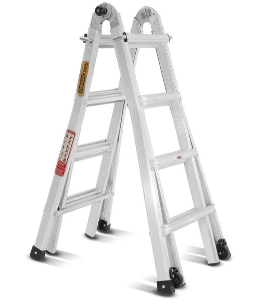 Gorilla 14-Step 1.2-2.1m 120kg Aluminium Mighty 15 Multi-Purpose Ladder MM15-I Ladder Gorilla Hartman Group