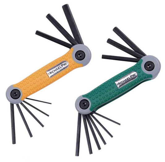 Michael Pro Folding Imperial & Metric Hex Key Set Pk of 2 MP001007 Hex Key Michael Pro