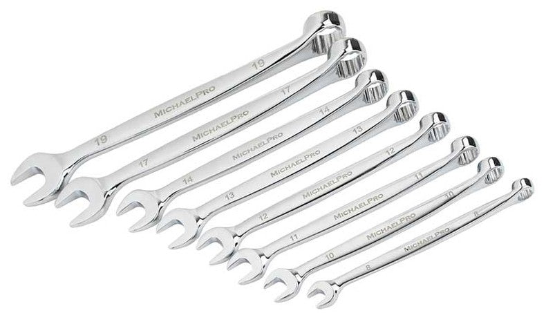 Michael Pro Imperial Combination Wrenches 8Pce 5/16", 3/8", 7/16", 1/2", 9/16", 5/8", 11/16", 3/4" MP001014 wrench Michael Pro