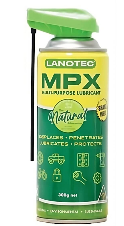 Lanotec MPX 300gm Multi Purpose Lubricant Aerosol MPX\0300 Lubricants Lanotec