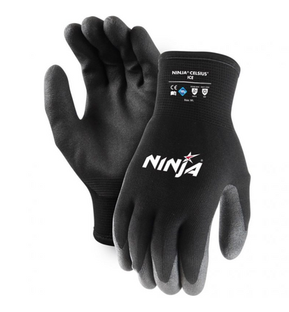 Ninja Glove Celsius Ice Cold Resistant Gloves Sizes Small to 2XL NIICEFRZRBK Gloves Ninja