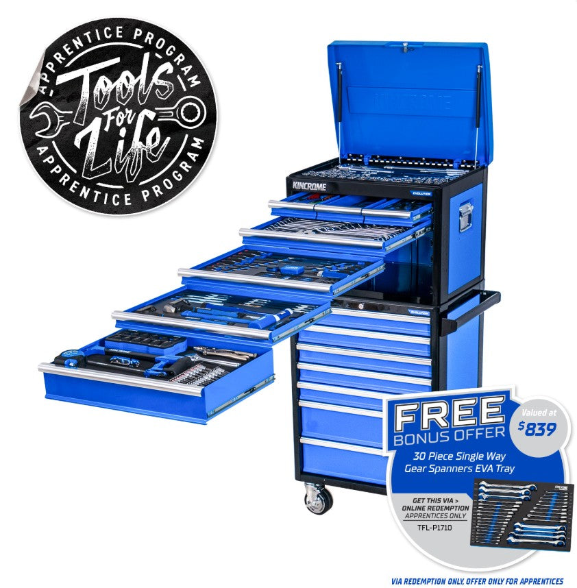 Kincrome EVOLUTION Deep Workshop Tool Kit 306 Piece 14 Drawer 26" P1710 Toolbox Kincrome