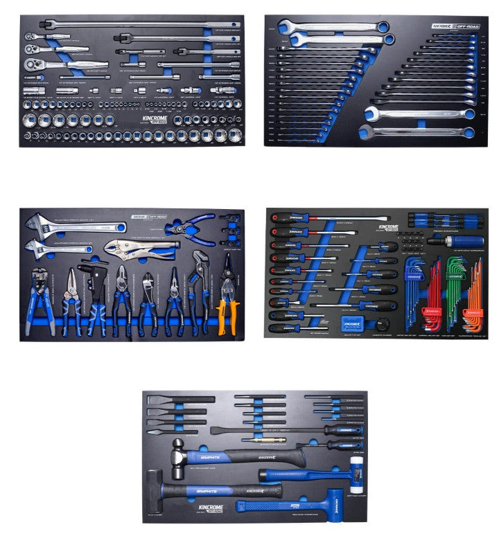Kincrome OFF-ROAD Field Service Truck Box Kit BLACK 452 Piece 6 Drw 1/4, 3/8 & 1/2" Drive P1830 Toolbox Kincrome