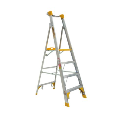 Gorilla Platform ladder Aluminium 1.2m (4ft) Aluminium 180kg Heavy Duty Industrial PL004-HD Ladder Gorilla Hartman Group