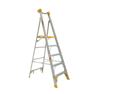 Gorilla Platform ladder Aluminium 1.5m (5ft) Aluminium 180kg Heavy Duty Industrial PL005-HD Ladder Gorilla Hartman Group