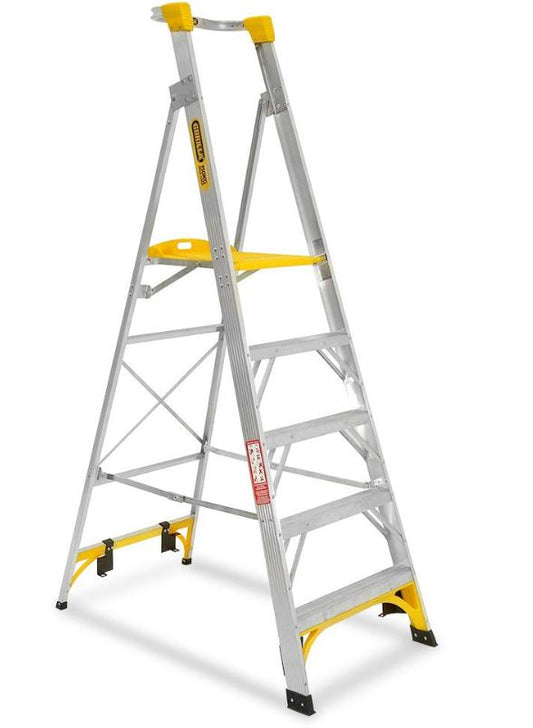Gorilla 5-Step 150kg 5FT Aluminium Platform Ladder PL005-I Ladder Gorilla Hartman Group