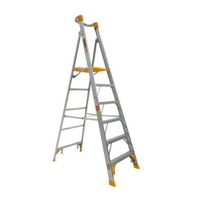 Gorilla Platform ladder Aluminium 1.8m (6ft) Aluminium 180kg Heavy Duty Industrial PL006-HD Ladder Gorilla Hartman Group