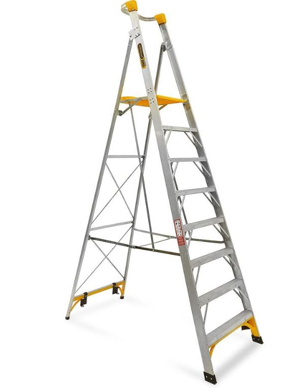 Gorilla Step 150kg 2.4M 8FT Aluminium Platform Ladder PL008-I Ladder Gorilla Hartman Group