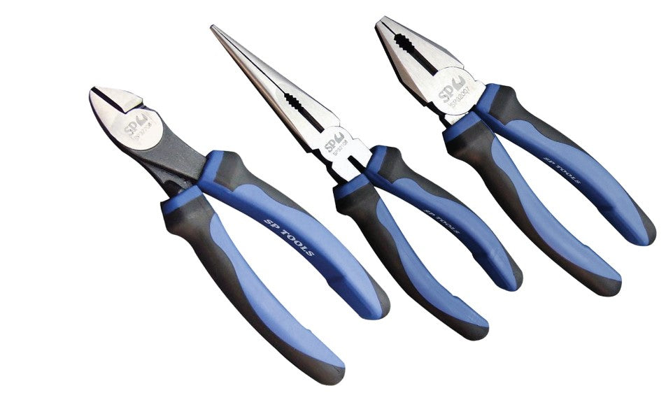 SP Tools 3 Piece 200mm Plier/Cutter Set SP32903 Plier and Cutters SP Tools