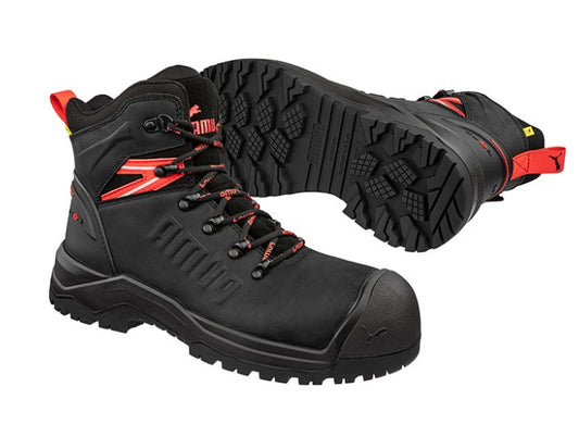 Puma Iron Heavy Duty 6" Mid Cut Safety Boot Black Sizes 6-13 PU632747 Safety Boots Puma