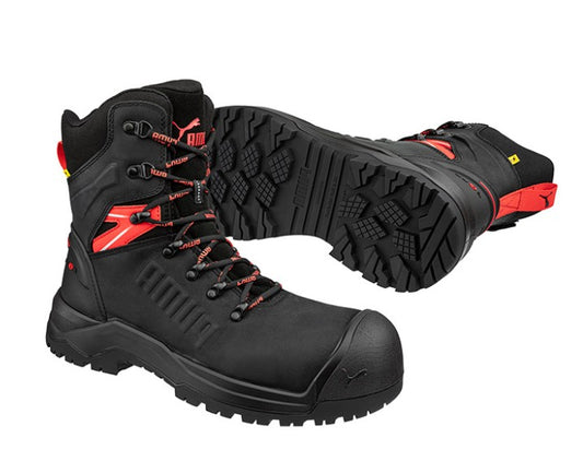 Puma Iron Heavy Duty High Cut 8" Safety Boot Black Sizes 6-13 PU632777 Safety Boots Puma