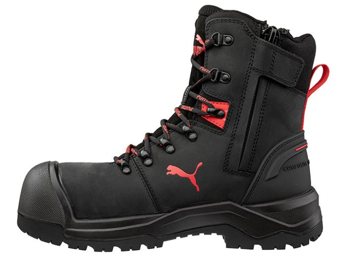 Puma Iron Heavy Duty High Cut 8" Safety Boot Black Sizes 6-13 PU632777 Safety Boots Puma