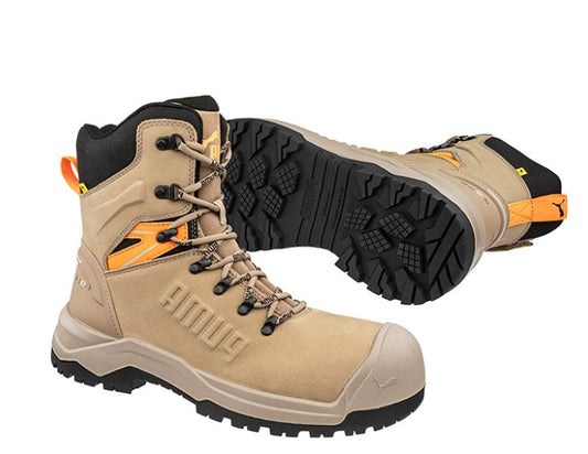 Puma Iron Heavy Duty High Cut 8" Safety Boot Stone Sizes 6-13 PU632787 Safety Boots Puma