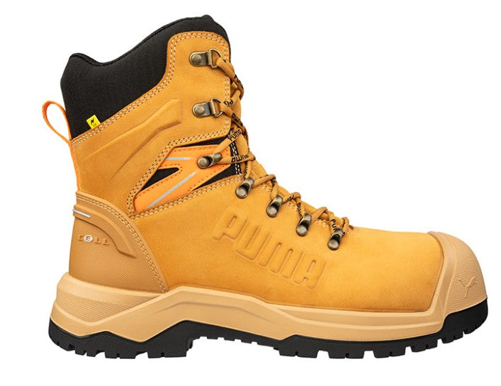 Puma Iron Heavy Duty High Cut 8" Safety Boot Wheat Sizes 6-13 PU632797 Safety Boots Puma