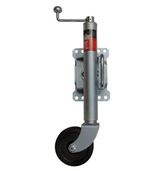 All States Trailer Jockey Wheel 6 inch Swivel with U bolt clamp 350kg R2112AC Jockey Wheel All States Trailer Spares