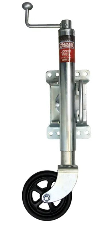 All States Trailer Spares Jockey Wheel Heavy Duty 6inch Swivel Ubolt Clamp 750kg R2112HD Jockey Wheel All States Trailer Spares