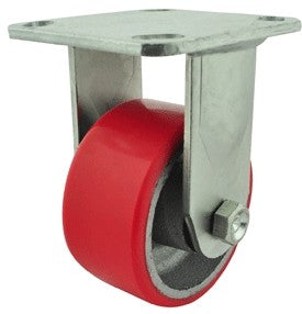 100mm Polyurethane Tyred Cast Iron Centred Wheel 250kg Capacity Castor R4401 Castor Wheel Richmond Rolling Solutions